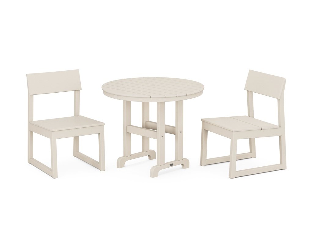 EDGE Side Chair 3-Piece Round Dining Set Photo