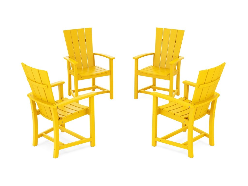 Quattro 4-Piece Upright Adirondack Conversation Set Photo