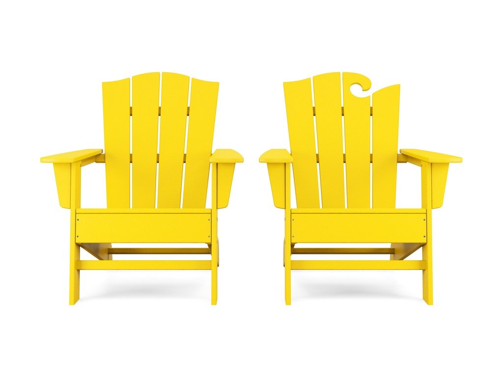 Wave 2-Piece Adirondack Chair Set with The Crest Chair Photo