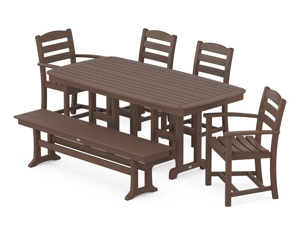 La Casa Café 6-Piece Dining Set with Bench Photo