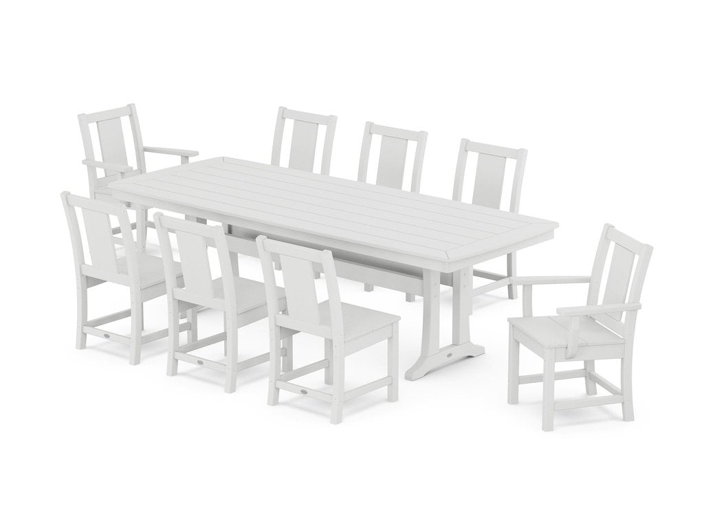 Prairie 9-Piece Dining Set with Trestle Legs Photo