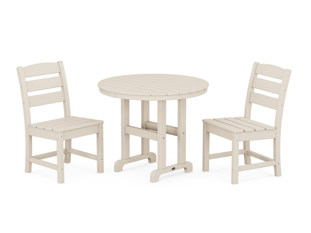 Lakeside Side Chair 3-Piece Round Dining Set Photo