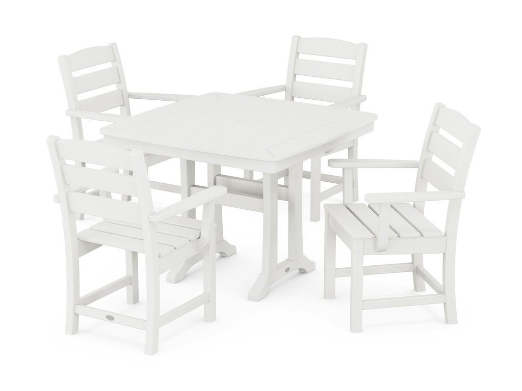 Lakeside 5-Piece Dining Set with Trestle Legs Photo