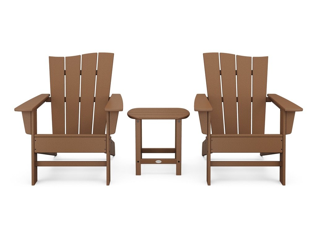 Wave 3-Piece Adirondack Chair Set Photo