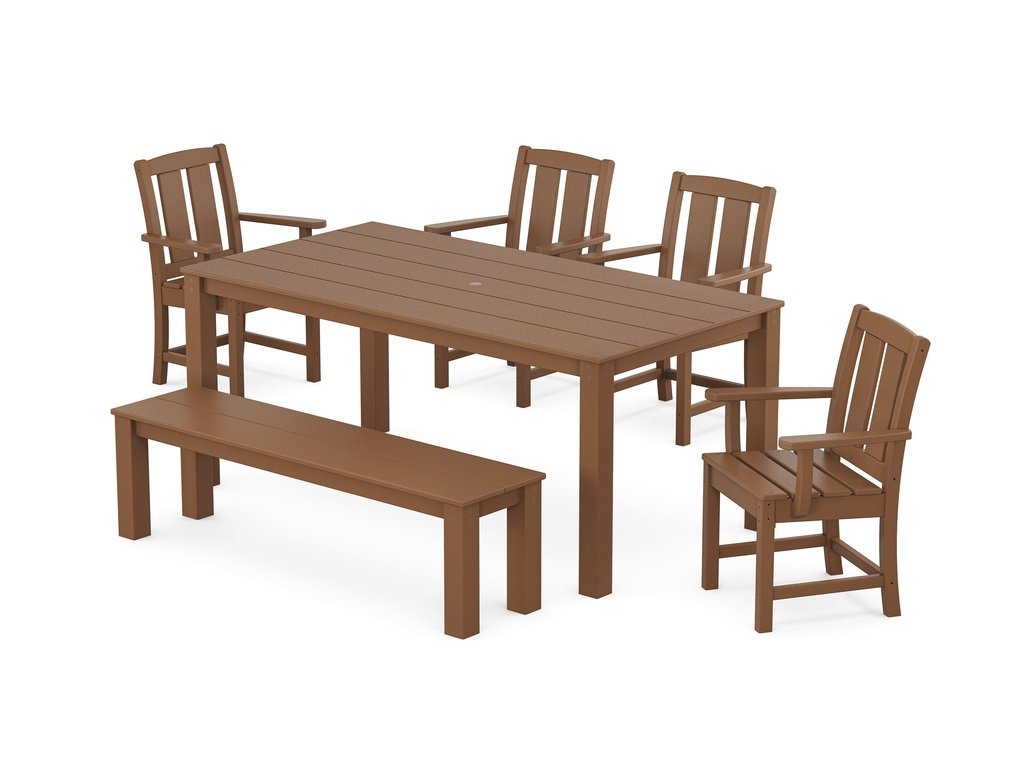 Mission 6-Piece Parsons Dining Set with Bench Photo