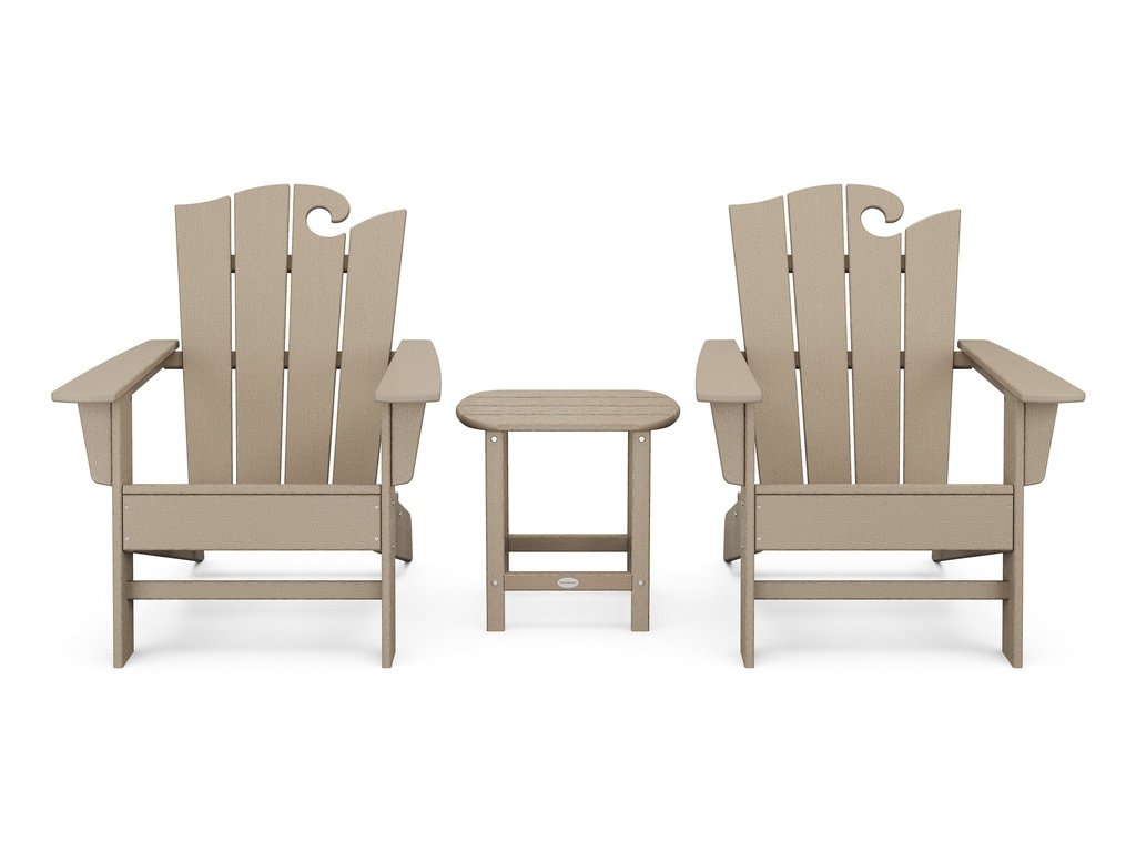 Wave 3-Piece Adirondack Set with The Ocean Chair Photo