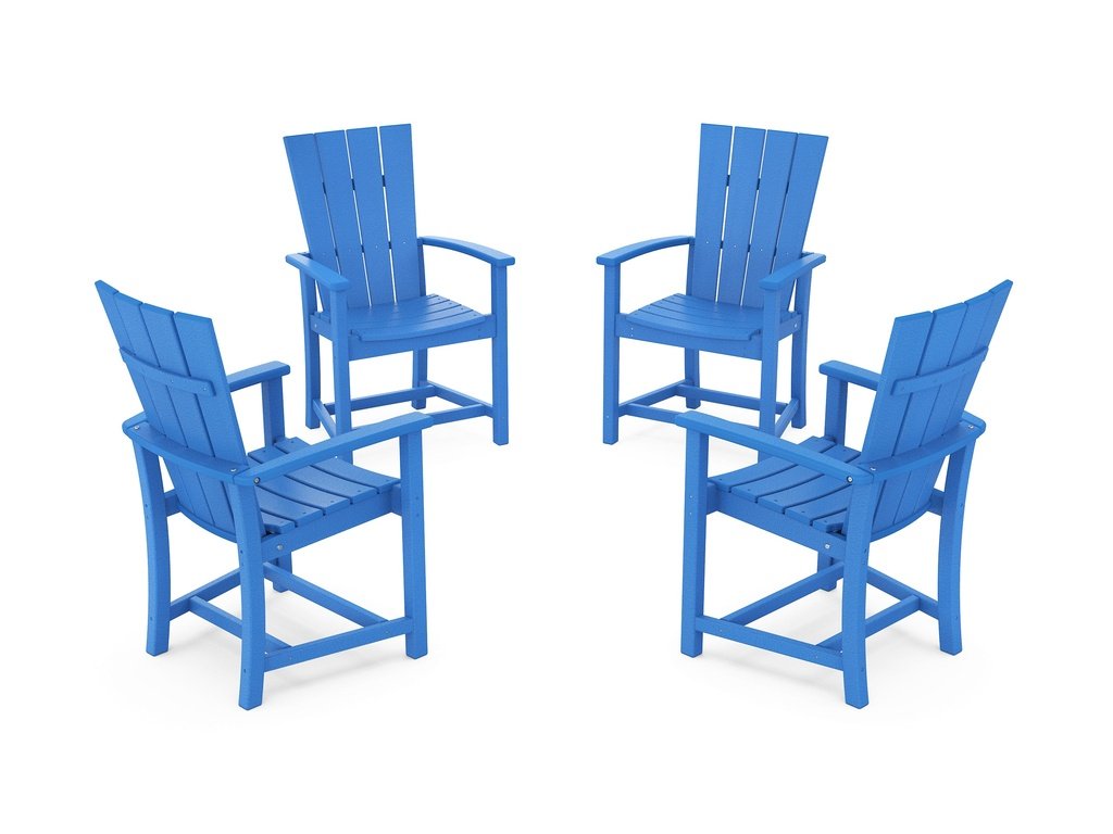 Quattro 4-Piece Upright Adirondack Conversation Set Photo