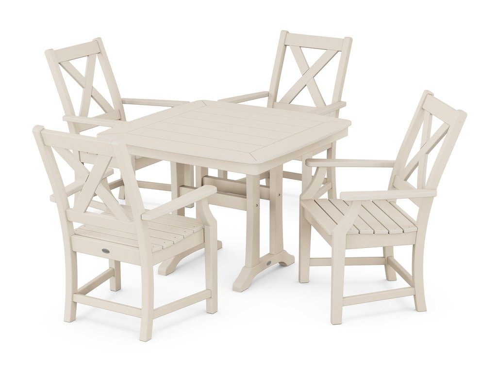 Braxton 5-Piece Dining Set with Trestle Legs Photo