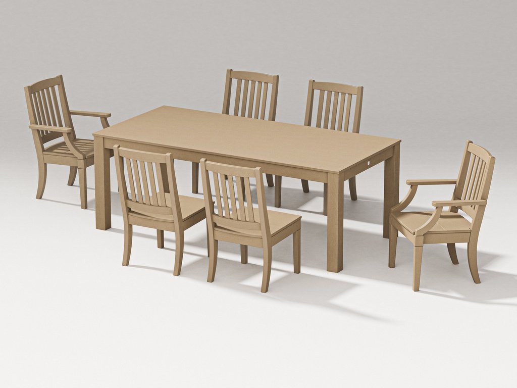 Estate 7-Piece Parsons Table Dining Set Photo