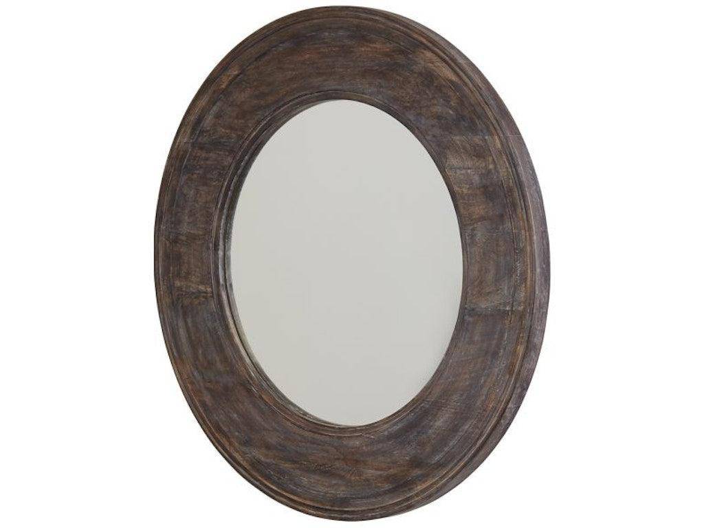 Round Wood Framed Mirror 531446