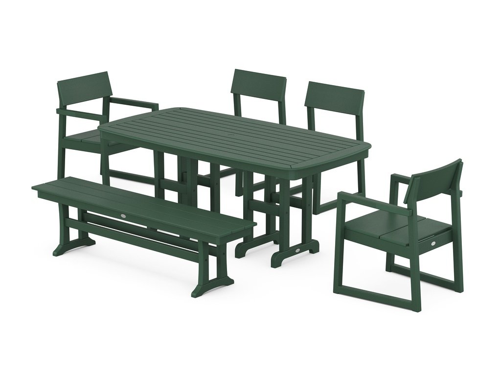 EDGE 6-Piece Dining Set with Bench Photo