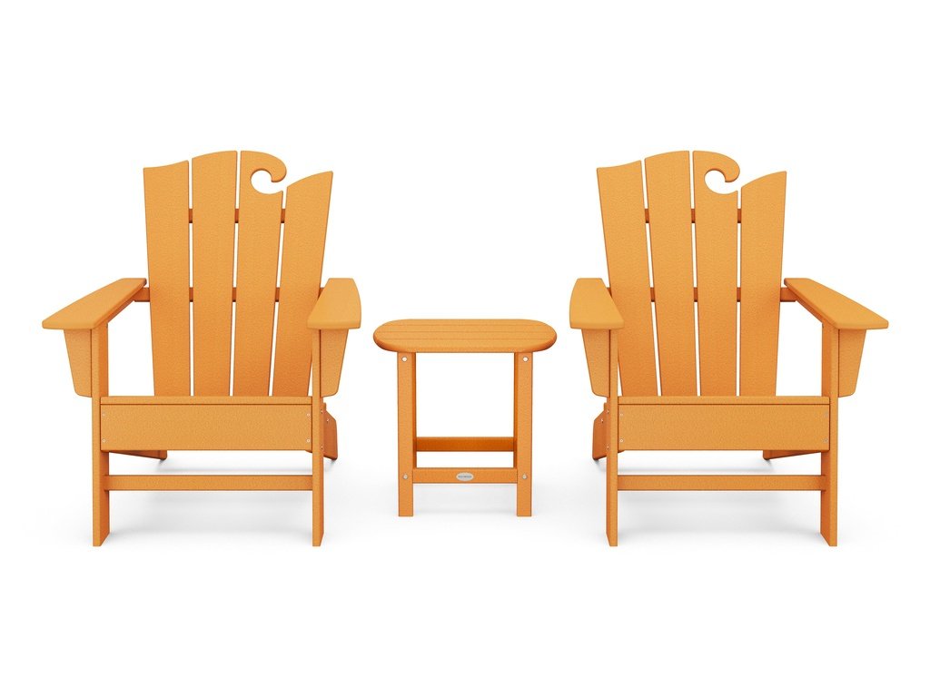 Wave 3-Piece Adirondack Set with The Ocean Chair Photo