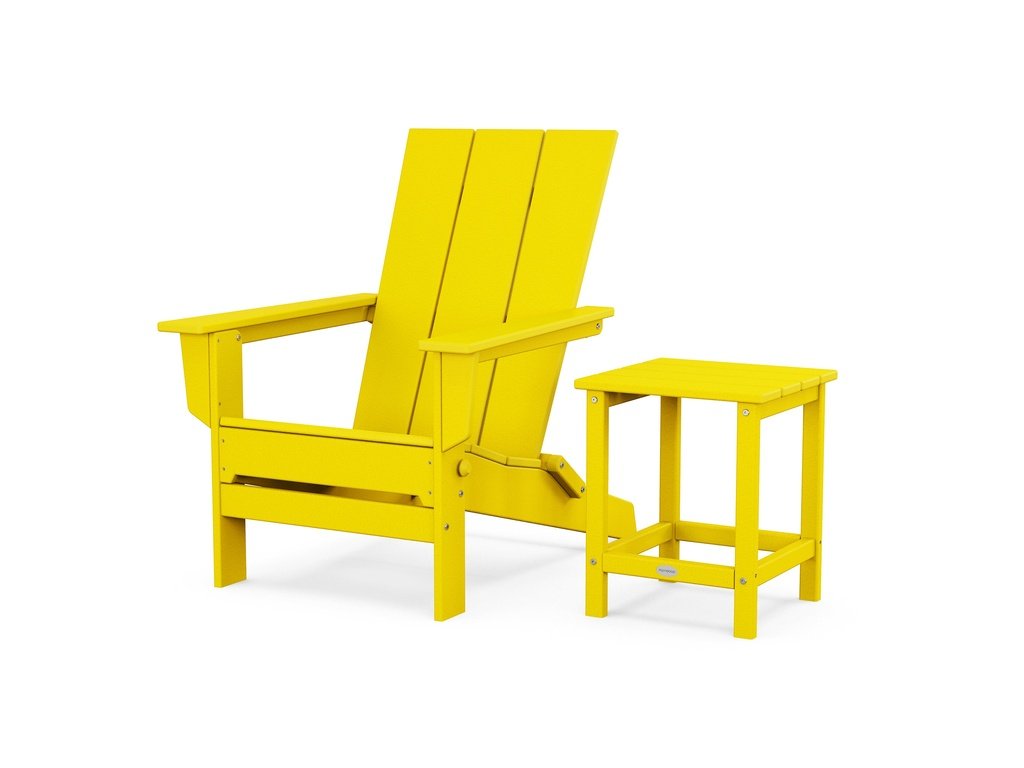 Modern Studio Folding Adirondack Chair with Side Table Photo