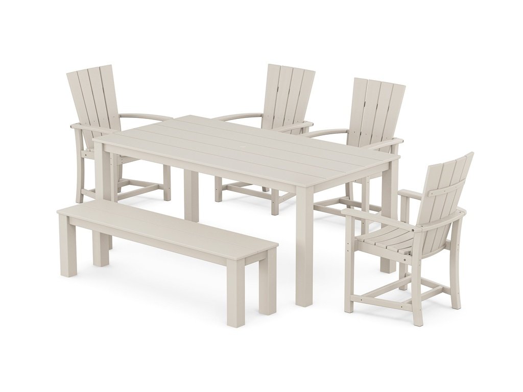 Quattro 6-Piece Parsons Dining Set with Bench Photo