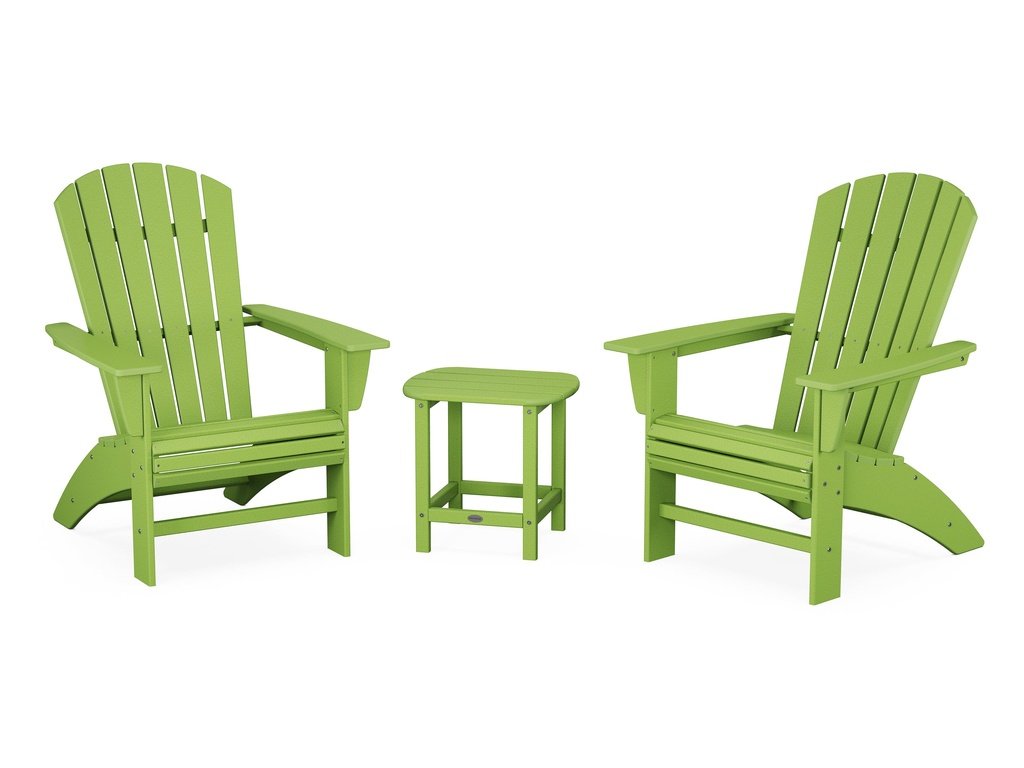 Nautical 3-Piece Curveback Adirondack Set Photo