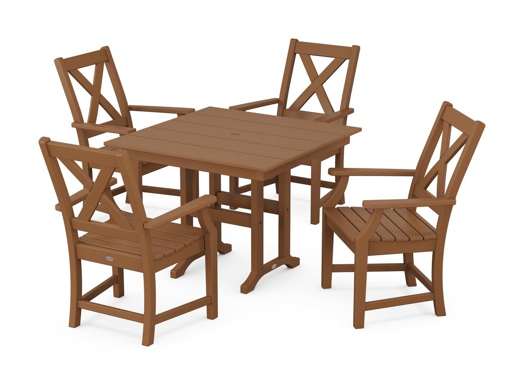 Braxton 5-Piece Farmhouse Dining Set Photo