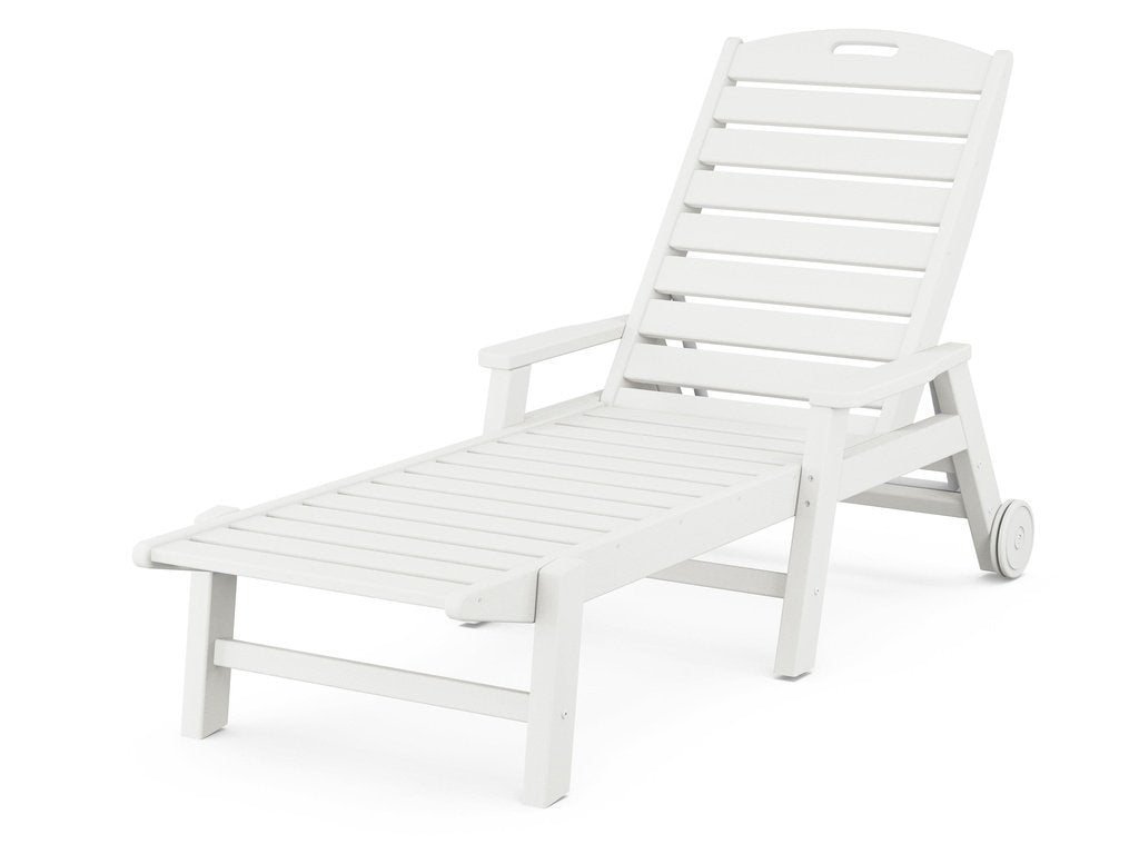 Nautical Chaise with Arms & Wheels Photo