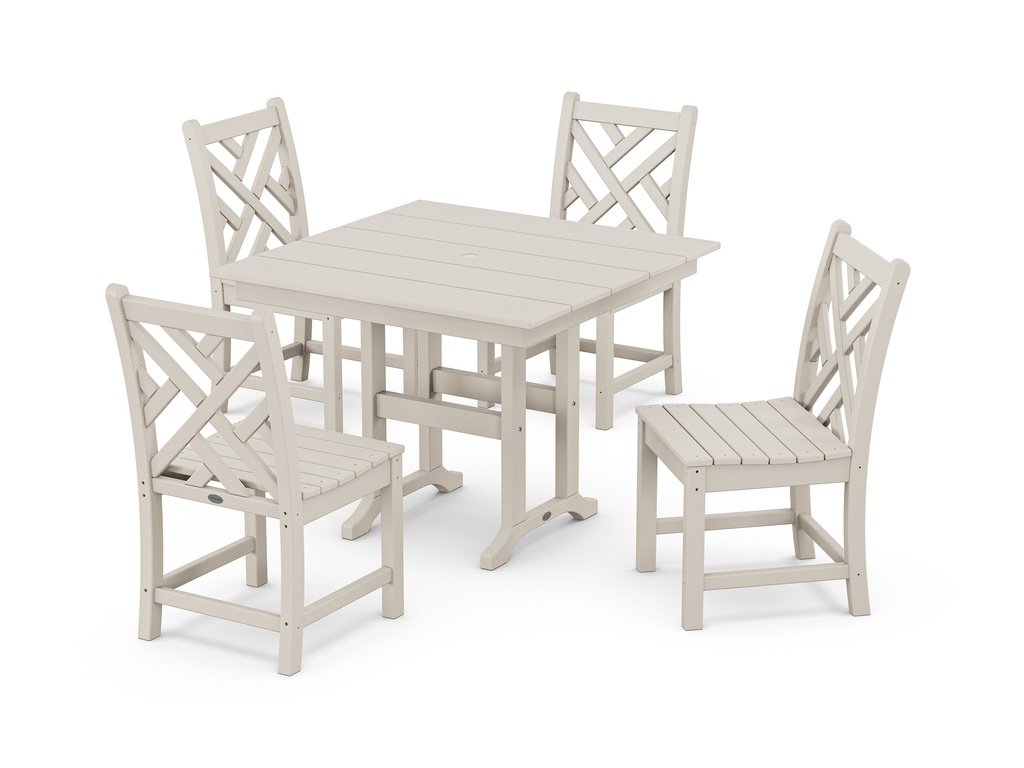 Chippendale Side Chair 5-Piece Farmhouse Dining Set Photo