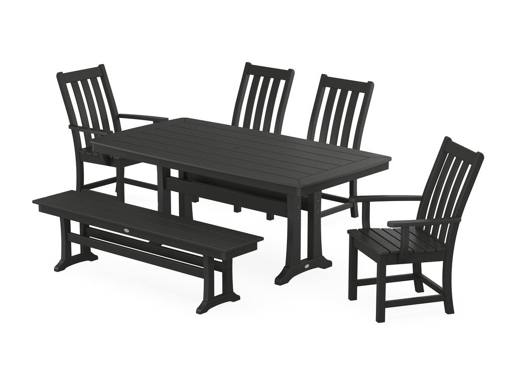 Vineyard 6-Piece Dining Set with Trestle Legs Photo