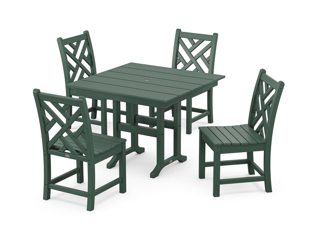 Chippendale Side Chair 5-Piece Farmhouse Dining Set Photo