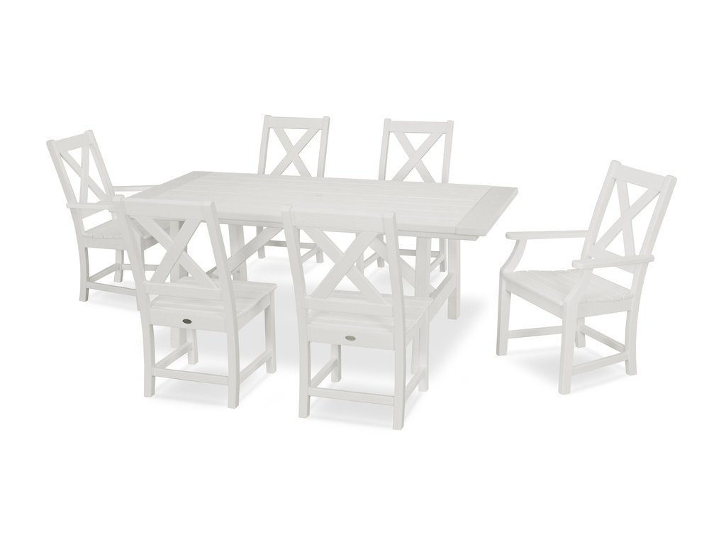 Braxton 7-Piece Rustic Farmhouse Dining Set Photo