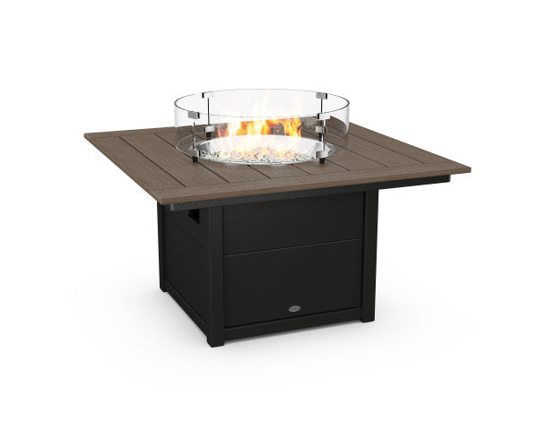 Square 42" Fire Pit Table | Natural Finish - Retreat Home Furniture