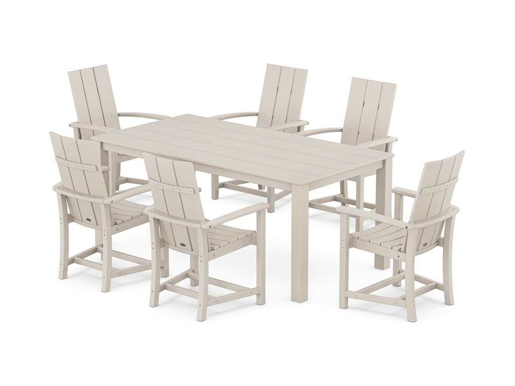 Modern Adirondack 7-Piece Parsons Dining Set Photo