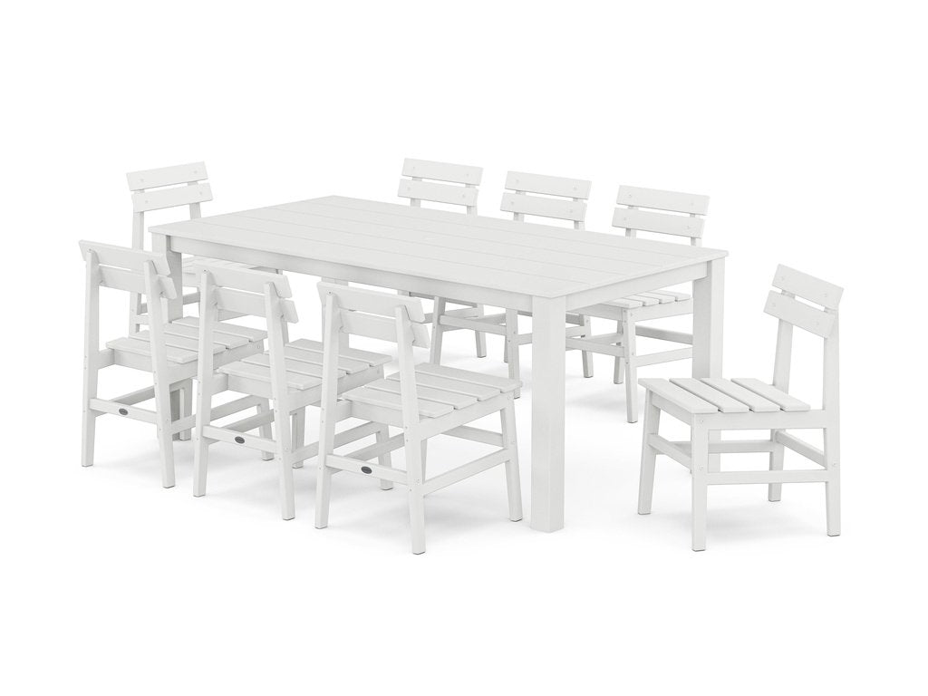 Modern Studio Plaza Chair 9-Piece Parsons Dining Set Photo