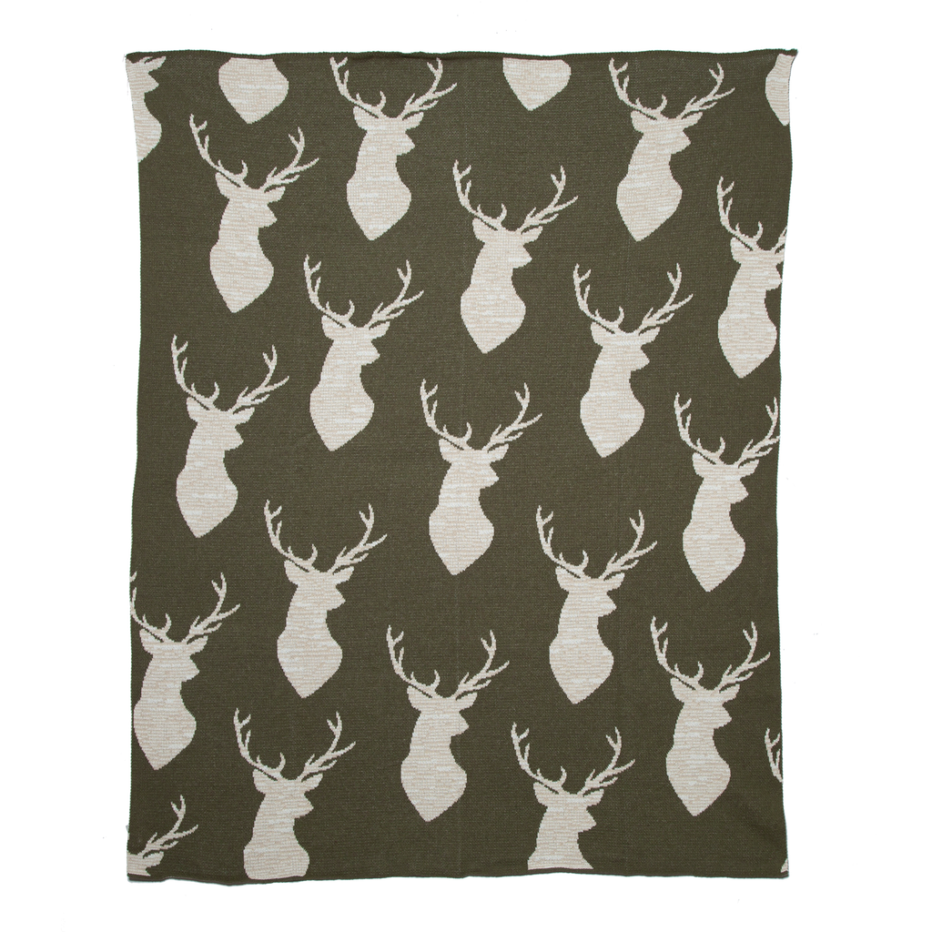 Mountain Oh Deer Throw Blanket - Retreat Home Furniture