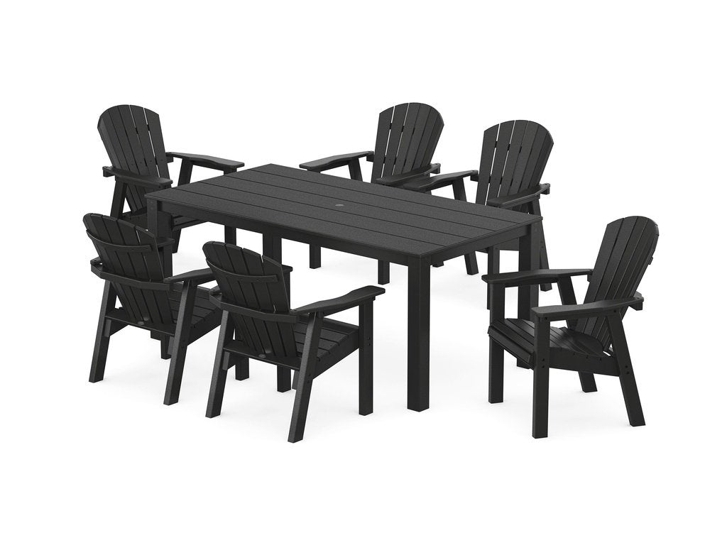 Seashell 7-Piece Parsons Dining Set Photo