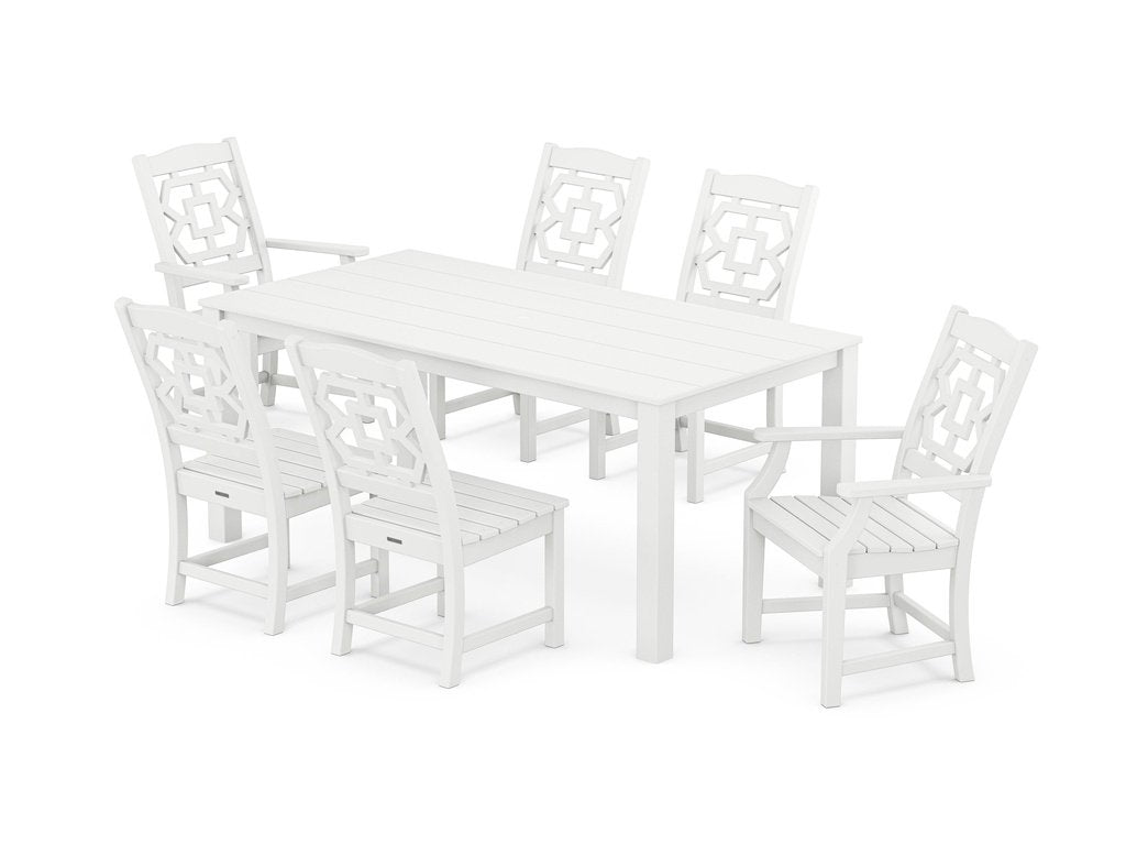 Chinoiserie 7-Piece Parsons Dining Set Photo