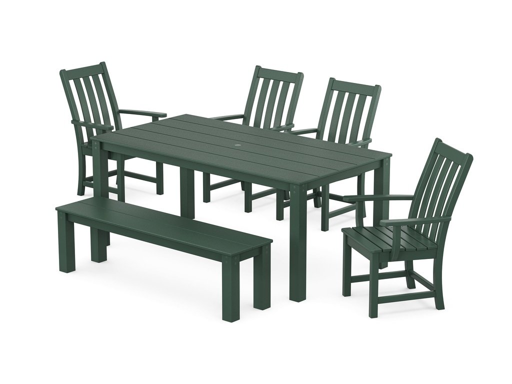 Vineyard 6-Piece Parsons Dining Set with Bench Photo