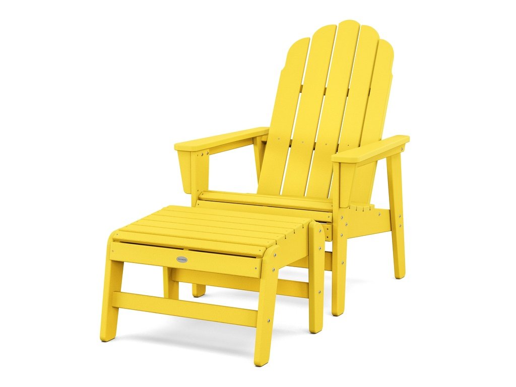 Vineyard Grand Upright Adirondack Chair with Ottoman Photo