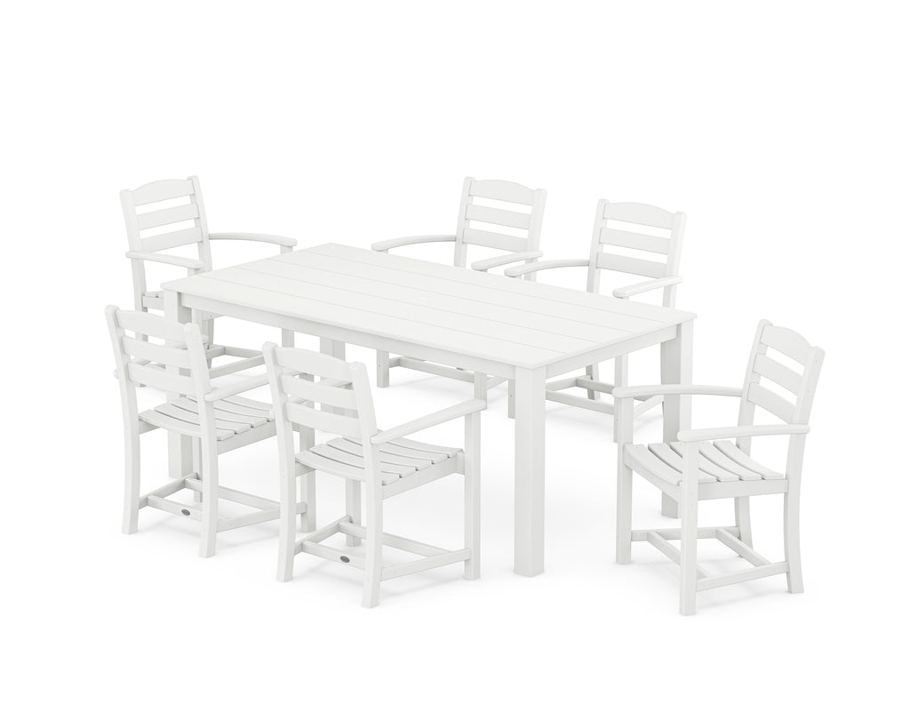 La Casa Cafe' Arm Chair 7-Piece Parsons Dining Set Photo