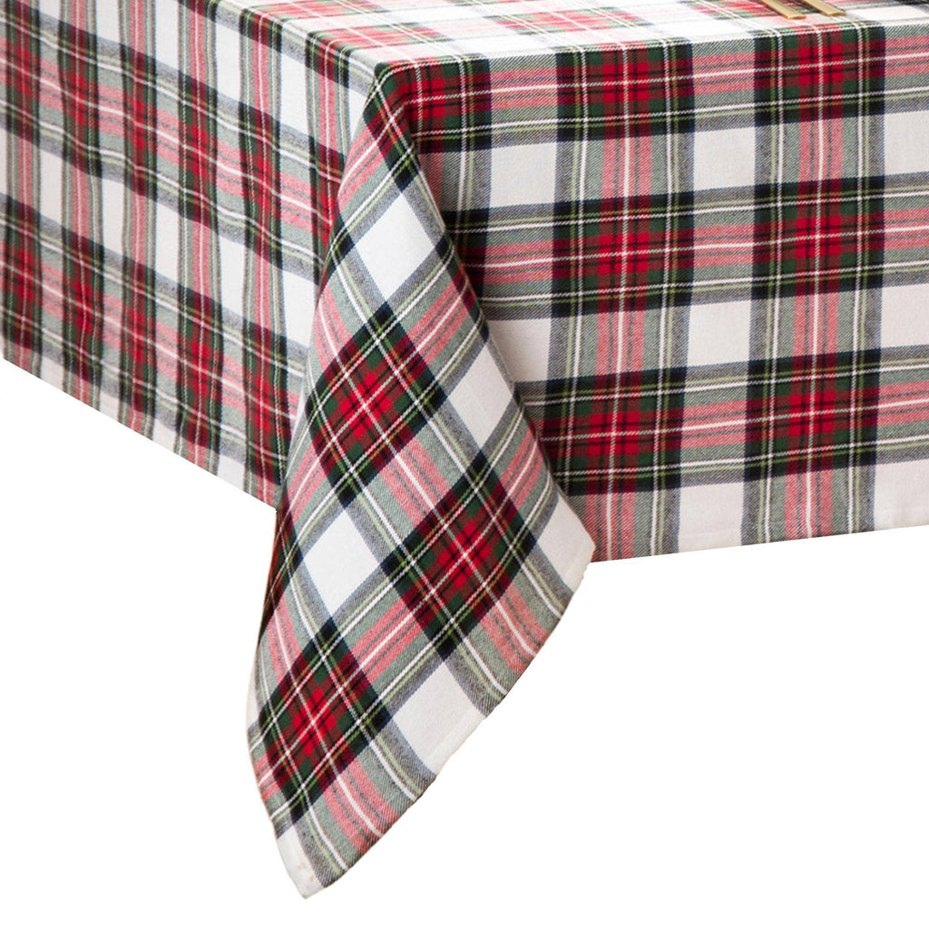 Christmas Classic Holiday Plaid Cotton Tablecloth - Retreat Home Furniture