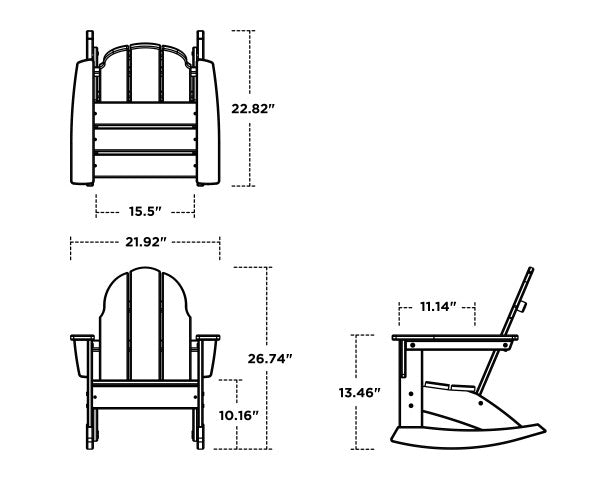 Kids Vineyard Adirondack Rocking Chair - Retreat Home Furniture