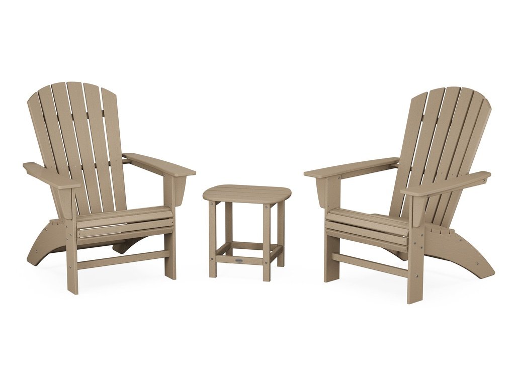 Nautical 3-Piece Curveback Adirondack Set Photo