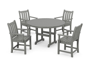 Traditional Garden 5-Piece Round Farmhouse Dining Set Photo