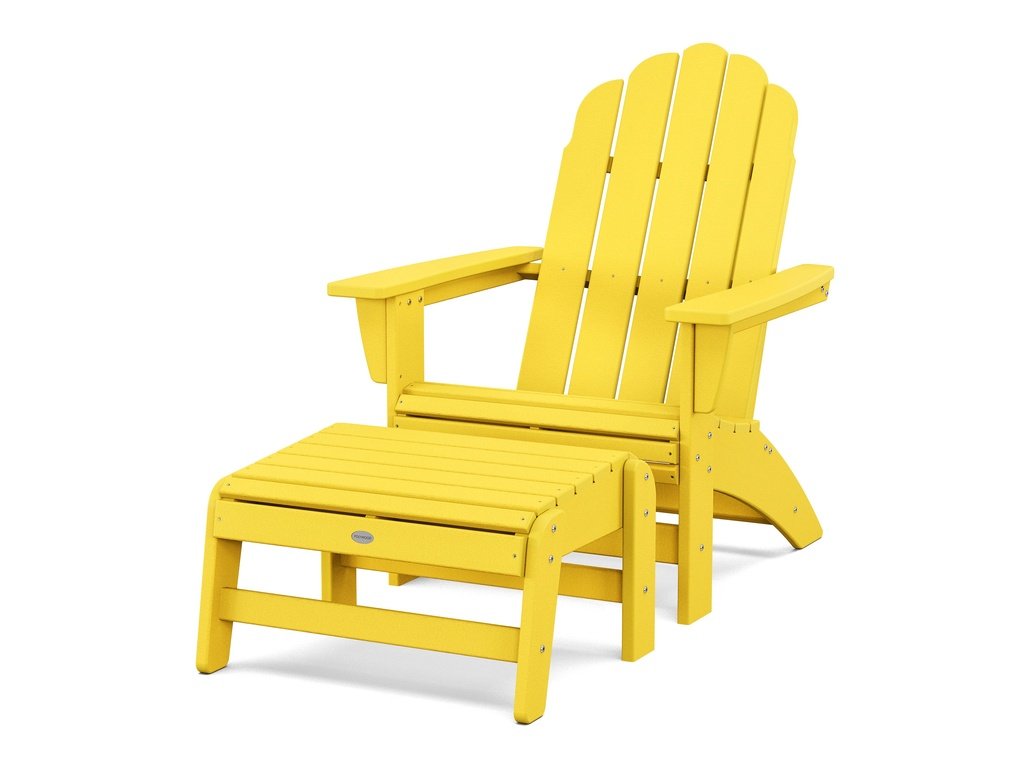 Vineyard Grand Adirondack Chair with Ottoman Photo