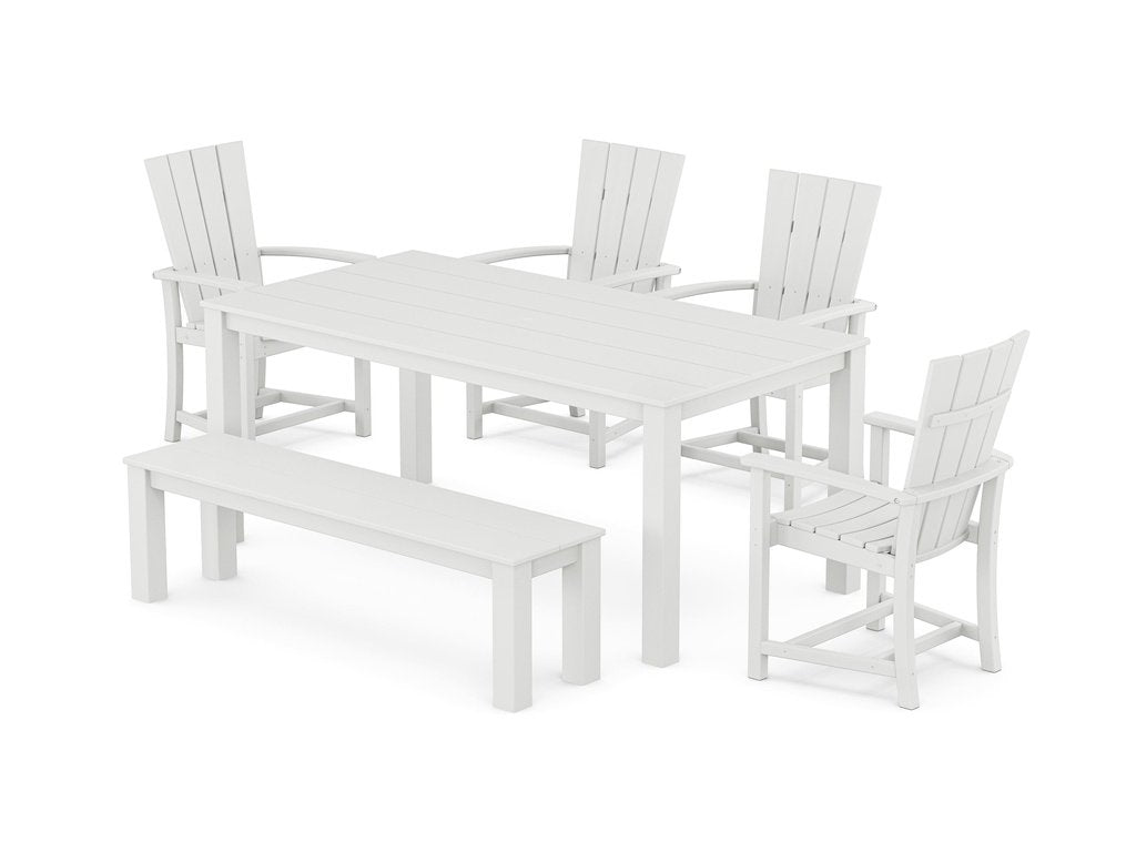 Quattro 6-Piece Parsons Dining Set with Bench Photo