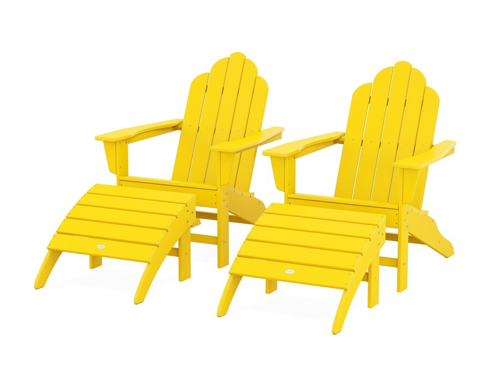 Long Island Adirondack Chair 4-Piece Set with Ottomans Photo