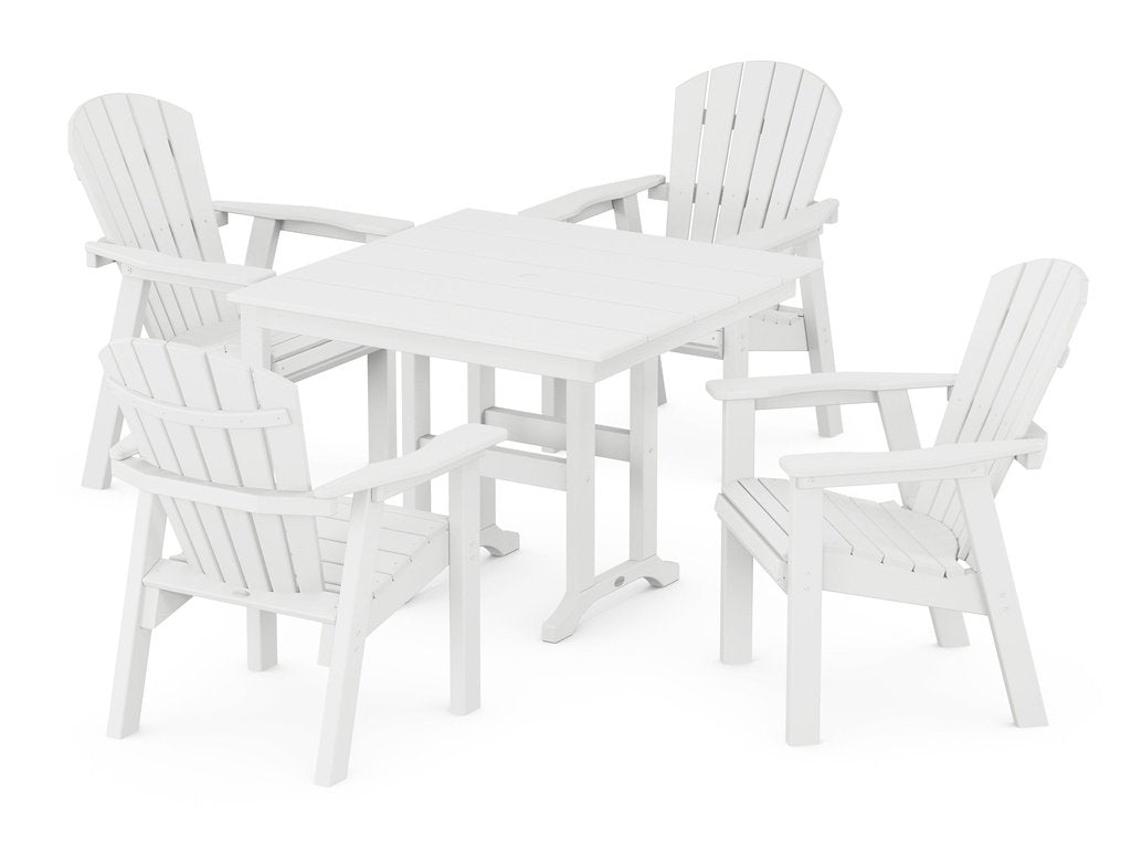 Seashell Chair 5-Piece Farmhouse Dining Set Photo