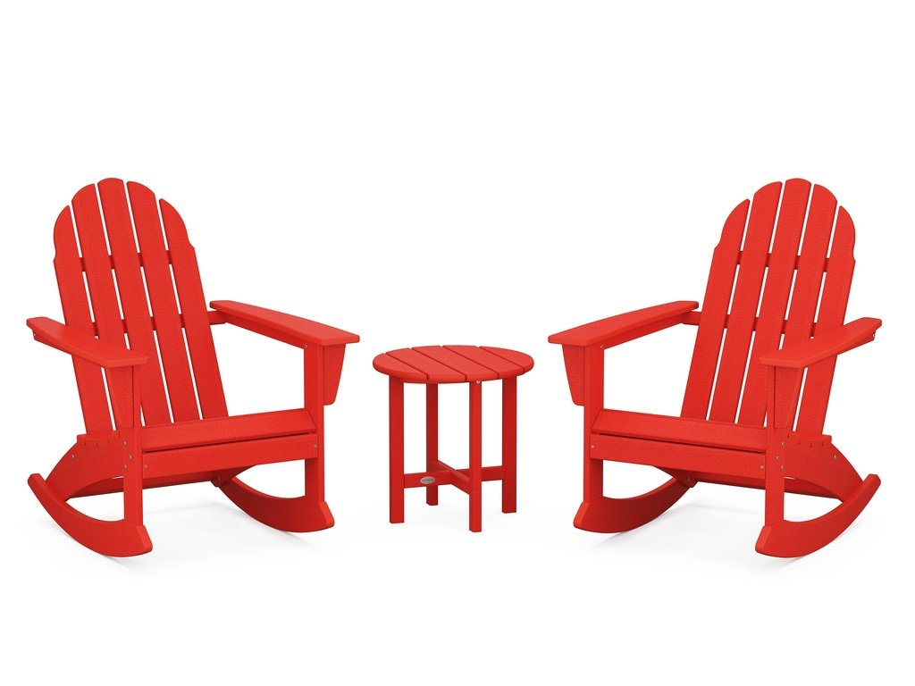 Vineyard 3-Piece Adirondack Rocking Chair Set Photo