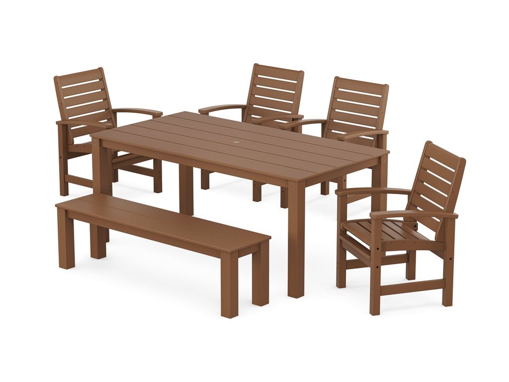 Signature 6-Piece Parsons Dining Set with Bench Photo