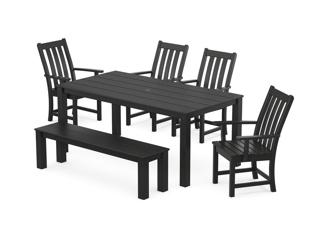 Vineyard 6-Piece Parsons Dining Set with Bench Photo