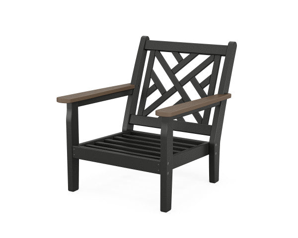 Chippendale Deep Seating Chair | Natural Finish - Retreat Home Furniture