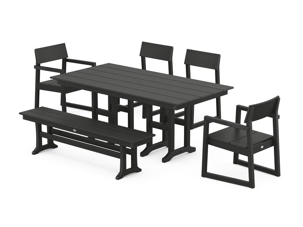 EDGE 6-Piece Farmhouse Dining Set Photo