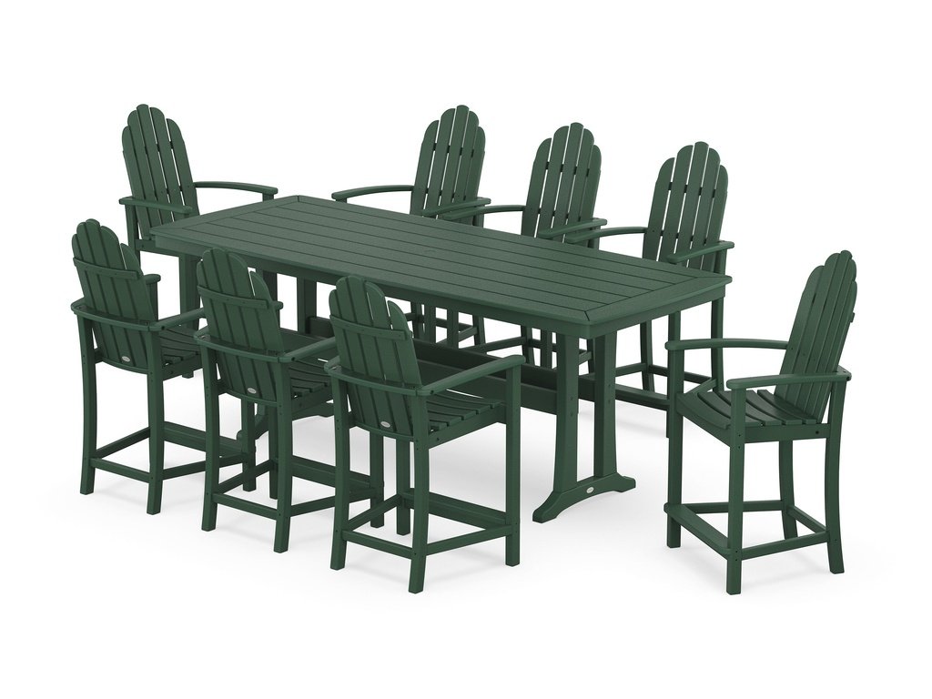 Classic Adirondack 9-Piece Counter Set with Trestle Legs Photo