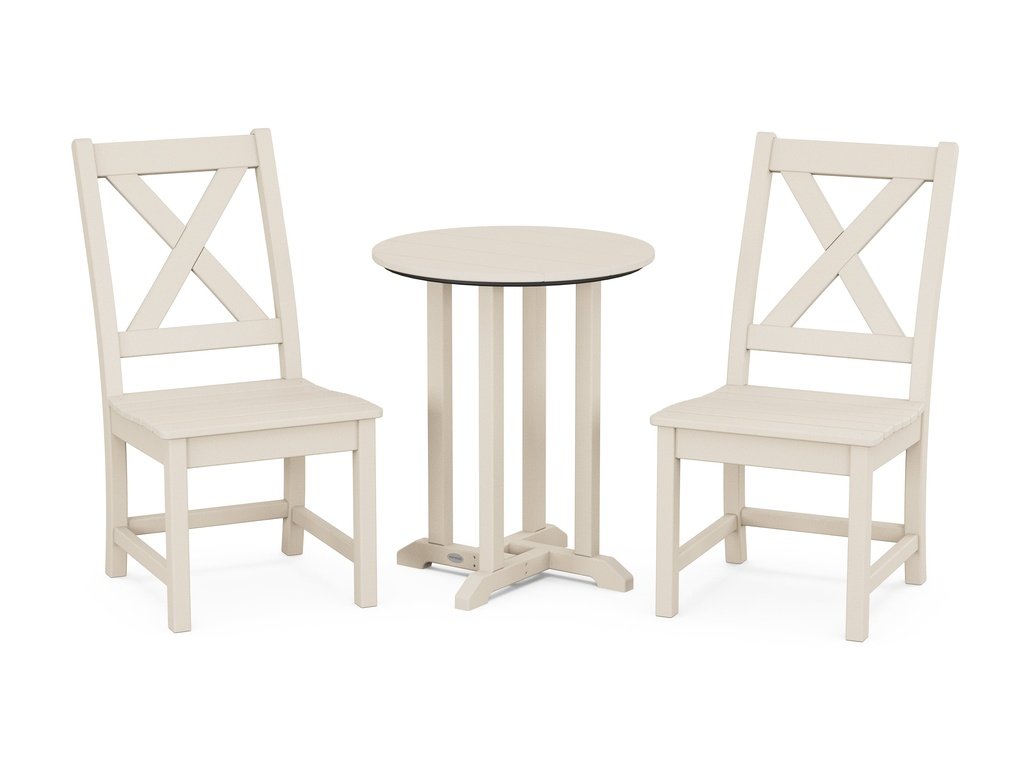 Braxton Side Chair 3-Piece Round Dining Set Photo