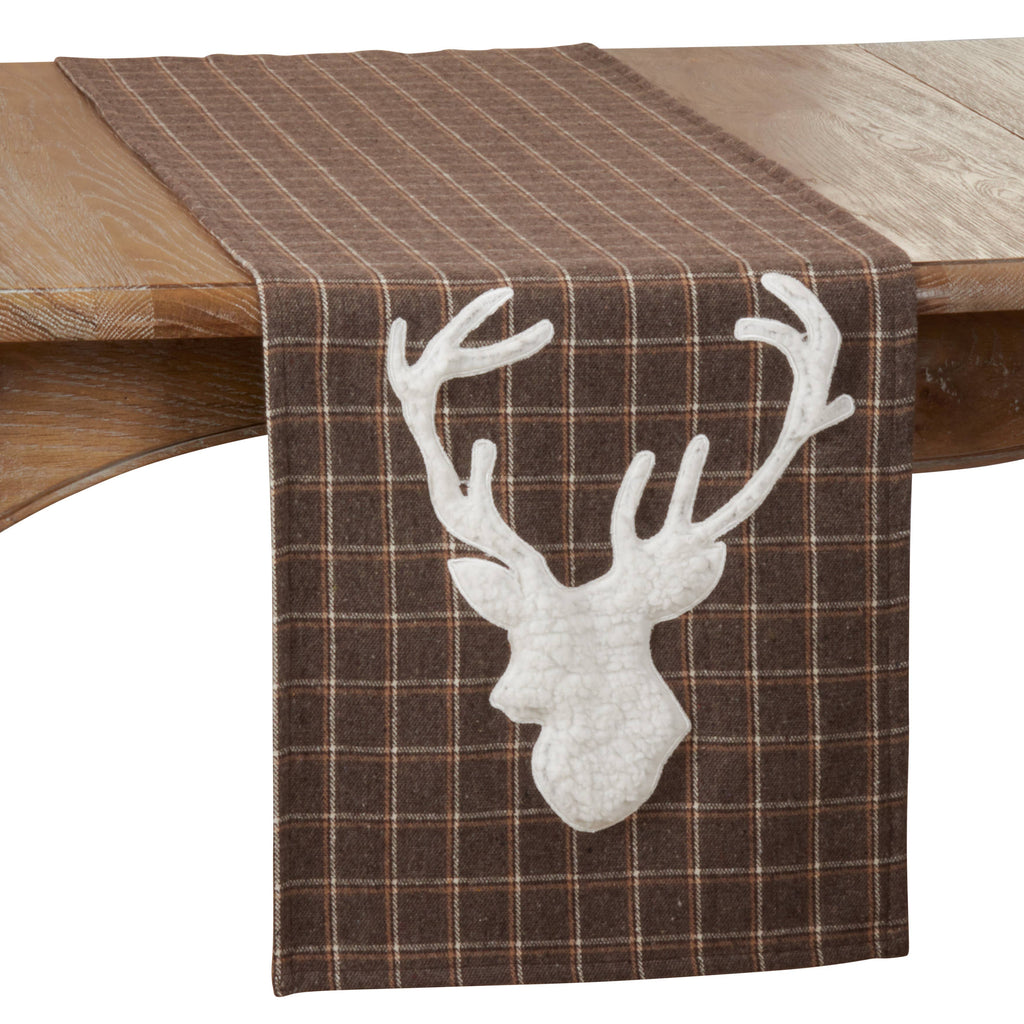 Plaid Reindeer Runner - Retreat Home Furniture